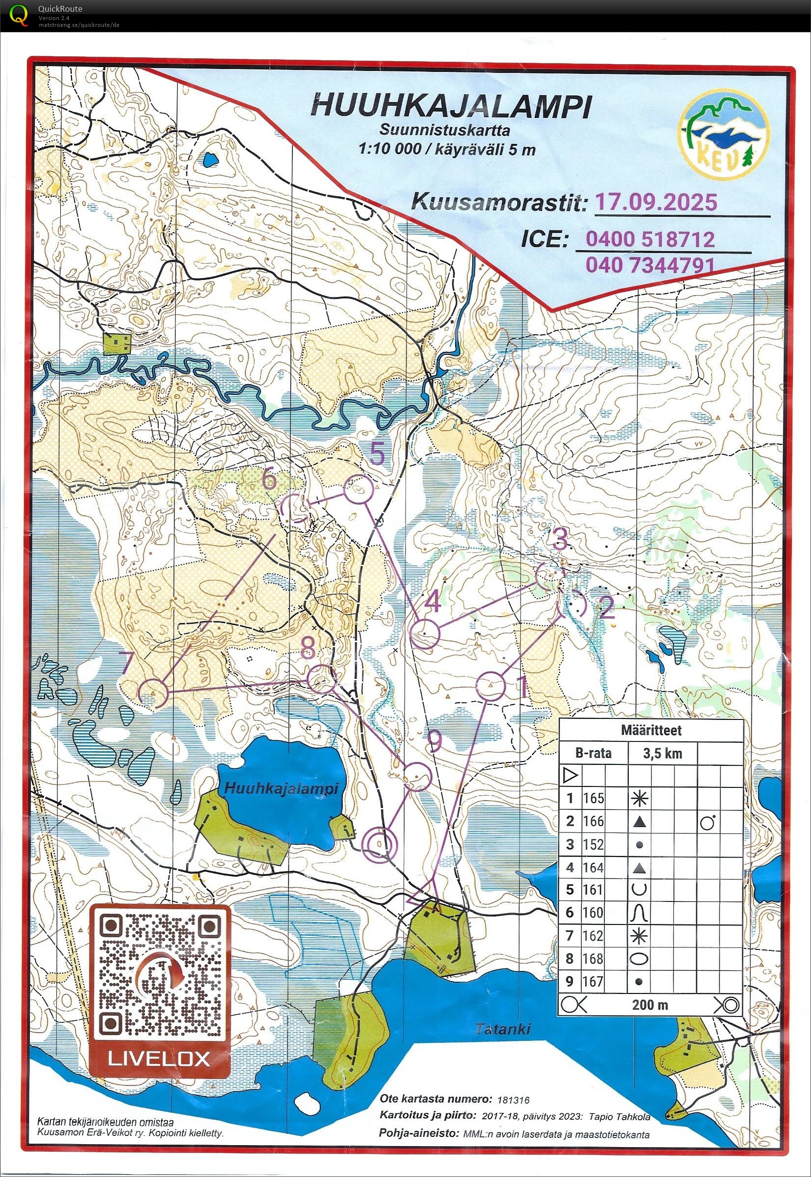Kuusamo Erä-Veikot Abend-OL (2025-09-17)