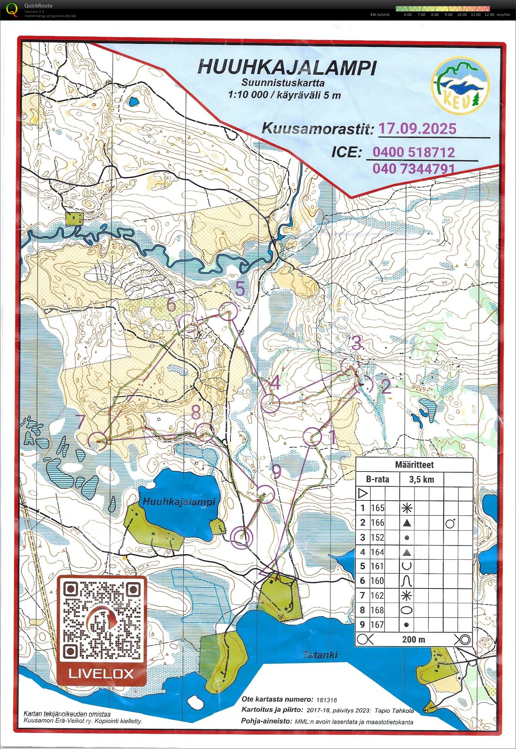 Kuusamo Erä-Veikot Abend-OL (2025-09-17)