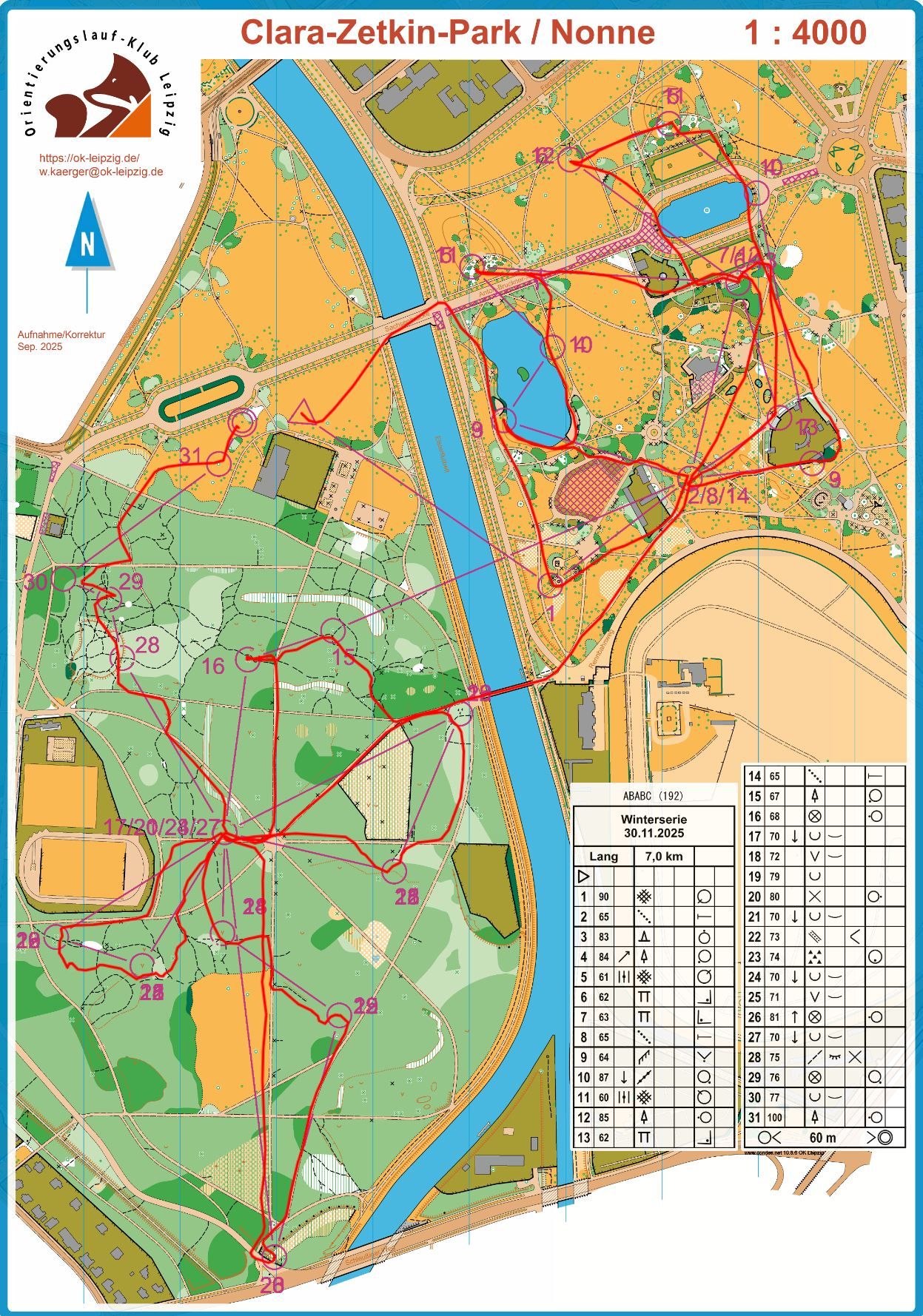 1. Lauf Winterserie Leipzig/Halle/Merseburg/Magdeburg (30.11.2025)