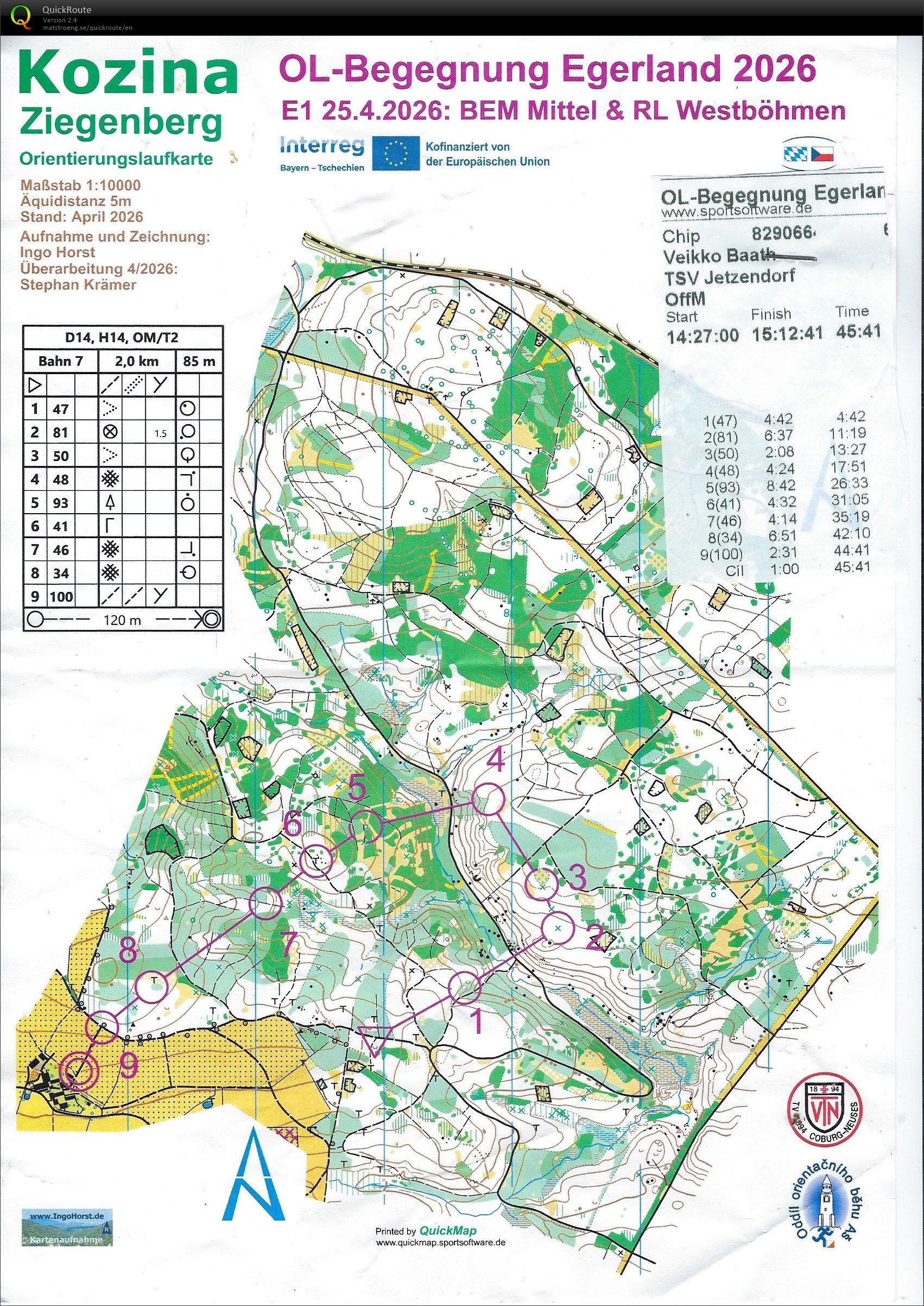 Bayerische Meisterschaft Mittel OL 2026 Selb (25.04.2026)