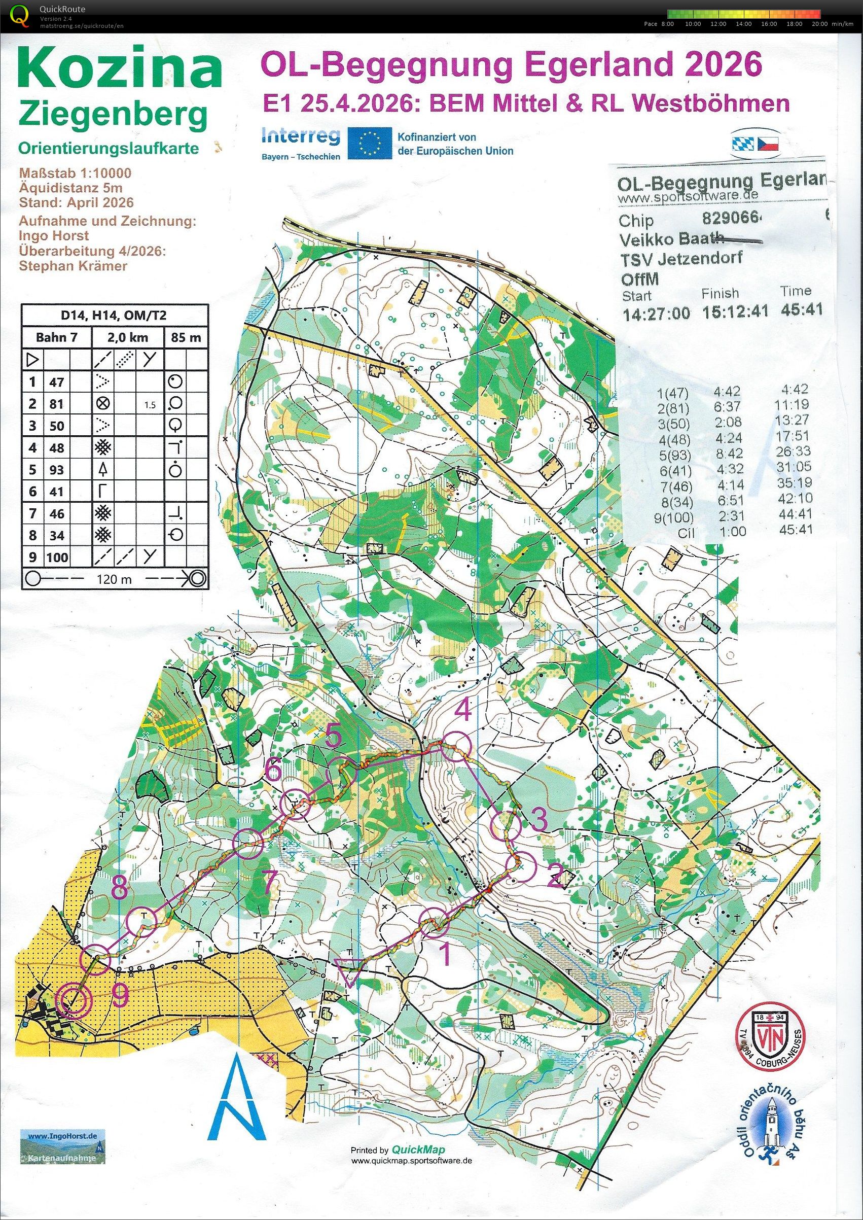 Bayerische Meisterschaft Mittel OL 2026 Selb (25.04.2026)