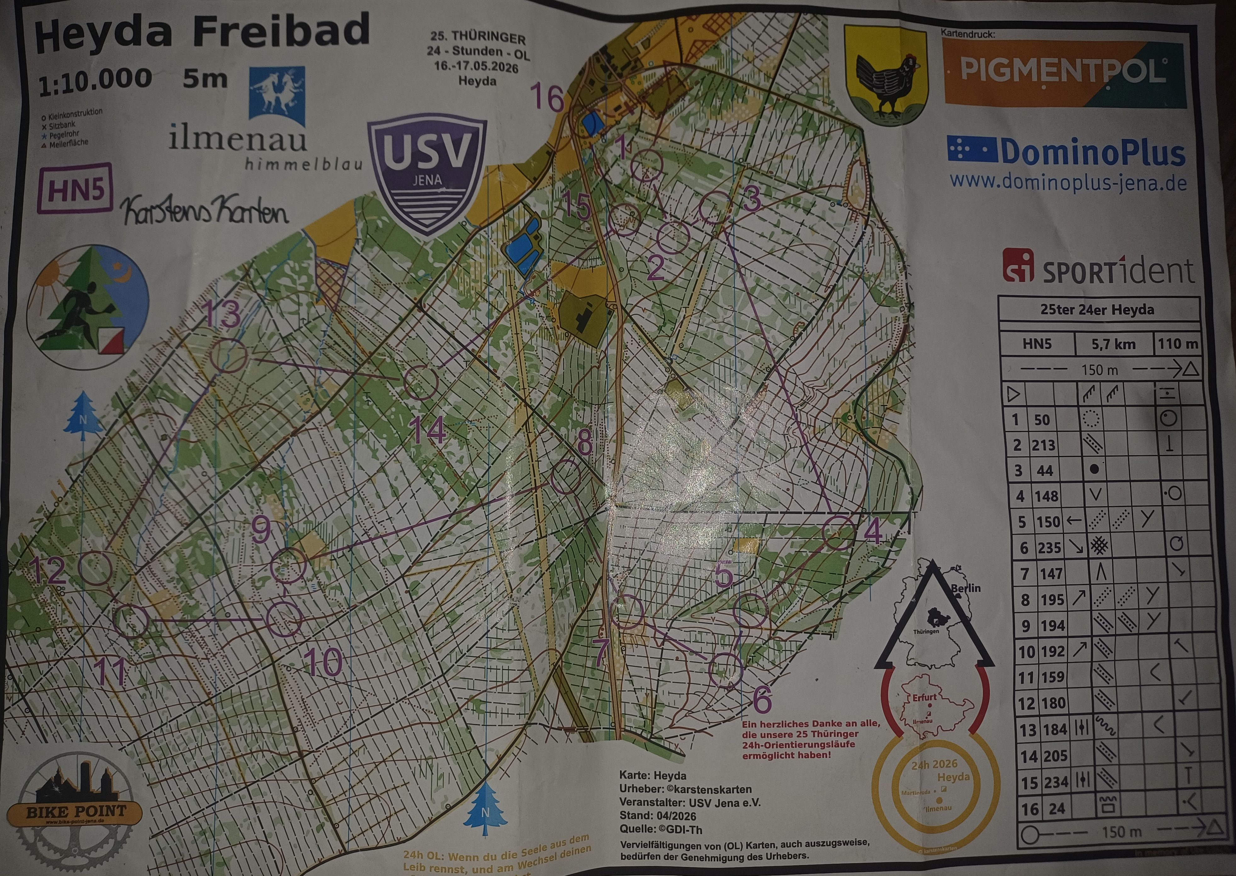 25. 24h-OL 2026 in Heyda (17.05.2026)